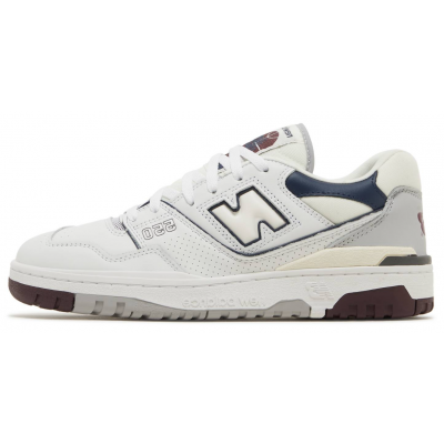 New Balance 550 White Indigo Burgundy