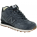 New Balance 574 Mid Deep Blue замшевые с мехом