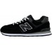 New Balance 574 Black White Big Size с мехом