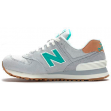 New Balance 574 Grey/Mint/Brown