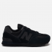 New Balance 574 All Black с мехом