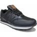 New Balance 574 Black кожаные матовые