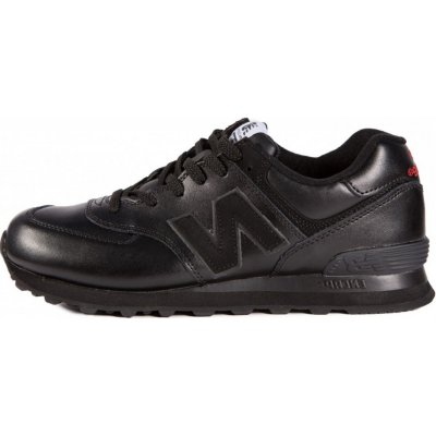 New Balance 574 All Black кожаные