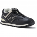 New Balance 574 Leather Black