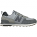 New Balance 574 Suede Gray and Silver