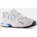 New Balance 530 White Silver Metallic and Sky Blue