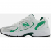 New Balance 530 White With Nightwatch Green