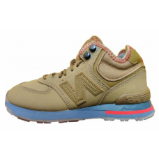 Кроссовки женские New Balance коричневые с голубой