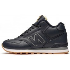 New Balance 574 Mid кожаные черные зима New Balance 574 Mid кожаные черные зима