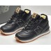New Balance 574 Mid кожаные черные зима