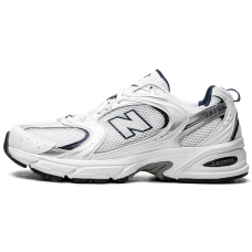New Balance 530 White Silver Navy Metallic