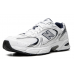 New Balance 530 White Silver Navy Metallic