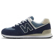 New Balance 574 Navy Denim Beige