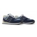 New Balance 574 Navy Denim Beige