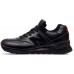 Кроссовки New Balance 574 Black Red кожаные