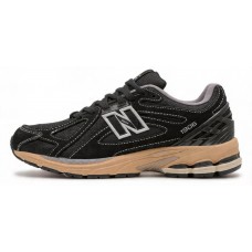 Кроссовки New Balance 1906R Black Suede with White Stitching