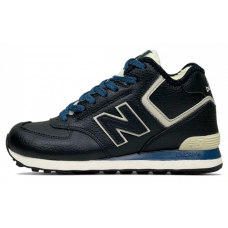 New Balance 574 Mid Leather темно-синие зима New Balance 574 Mid Leather темно-синие зима
