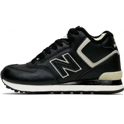 New Balance 574 Mid Leather черные зима