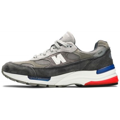 New Balance 992 Made in USA Grey Blue Red