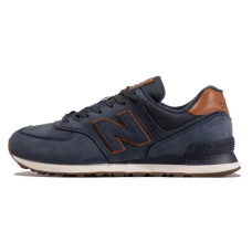 Кроссовки New Balance 574 синие с коричневым