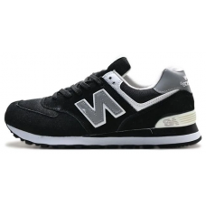 Кроссовки New Balance 574 Suede Black White