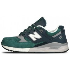 Кроссовки New Balance 530 зеленые с темно-синем 