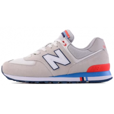 New Balance 574 бежевые с синим