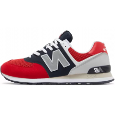 New Balance 574 Pebbled Sport Team Red