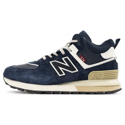 New Balance 574 Mid x Stone Island Dark Blue