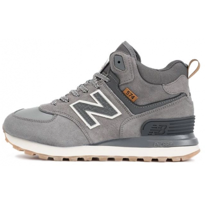 New Balance 574 Mid x Stone Island Grey White