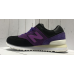 Кроссовки New Balance 574 черные с фиолетовым