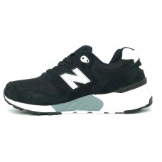 Кроссовки New Balance 999 с белой подошвой черные