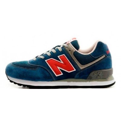 Кроссовки New Balance 574 мужские красно-синие 