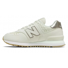 Кроссовки мужские New Balance 574 Classic белые с серебристым