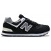 Кроссовки New Balance 574 White Suede Black