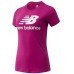 Футболка New Balance Essentials Stacked Logo Violet