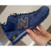 New Balance 574 Mid Deep Blue Yellow с мехом