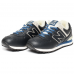 New Balance 574 Leather Blue с мехом