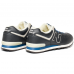 New Balance 574 Leather Blue с мехом