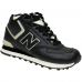 New Balance 574 Mid Black White Leather с мехом