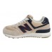 Кроссовки New Balance 574 Classic бежевые с черным