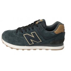 Кроссовки New Balance 574 Classic мужские Белые черные с желтым