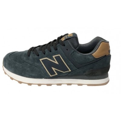 Кроссовки New Balance 574 Classic мужские Белые черные с желтым