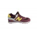 Кроссовки мужские New Balance 574 Classic бордово-желтые