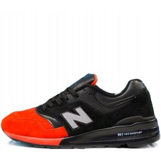 Кроссовки New Balance 997 кожаные черно-красные