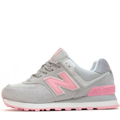 Кроссовки New Balance женские 574 серо-розовые