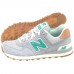 New Balance 574 Grey/Mint/Brown