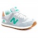 New Balance 574 Grey/Mint/Brown