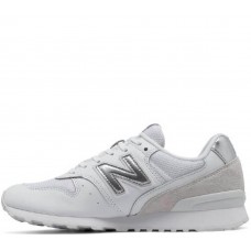 New Balance 996 кожаные белые с серым