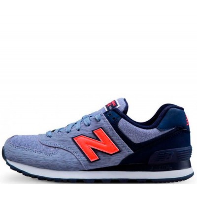 New Balance кроссовки 574 Cyan (Orange)